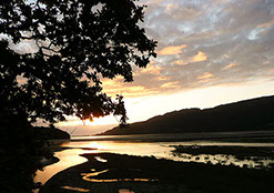 Mawdach Sunset looking towards Barmouth.