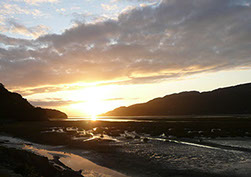 Mawdach Sunset looking towards Barmouth.