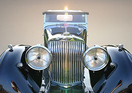 A beautifully restored Tolbot taken in the sunlight